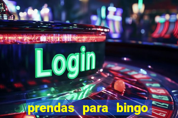 prendas para bingo de natal